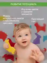 Алый мини коврики для ванной на присосках