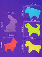 Зеленый мини коврики для ванной на присосках