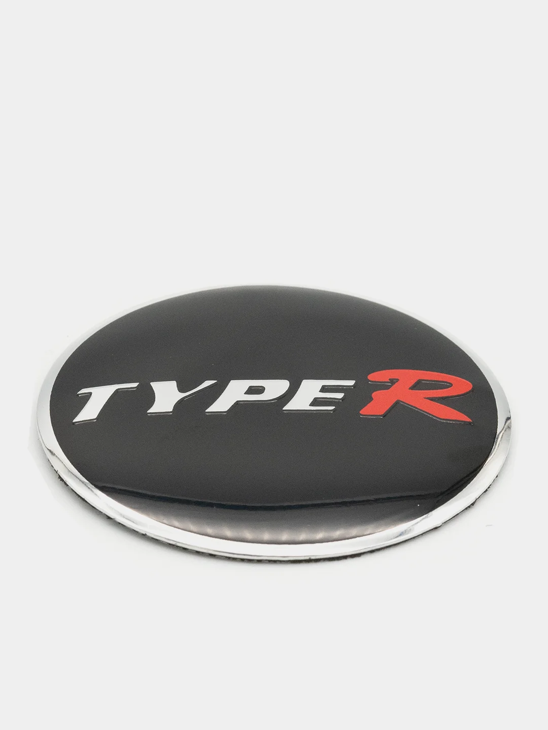 Черный наклейки на диски, колпаки Honda Civic Type R сферические, изогнутые, 56 мм, 4 штуки