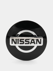 Наклейки на диски, колпаки Nissan сферическая, изогнутая ниссан, 4 штуки