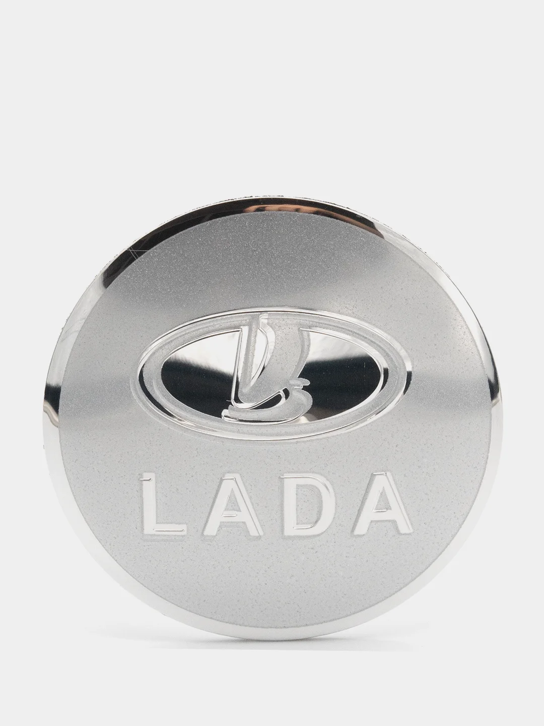 Серый меланж наклейки на диски, колпаки LADA, изогнутые Лада, 4 штуки