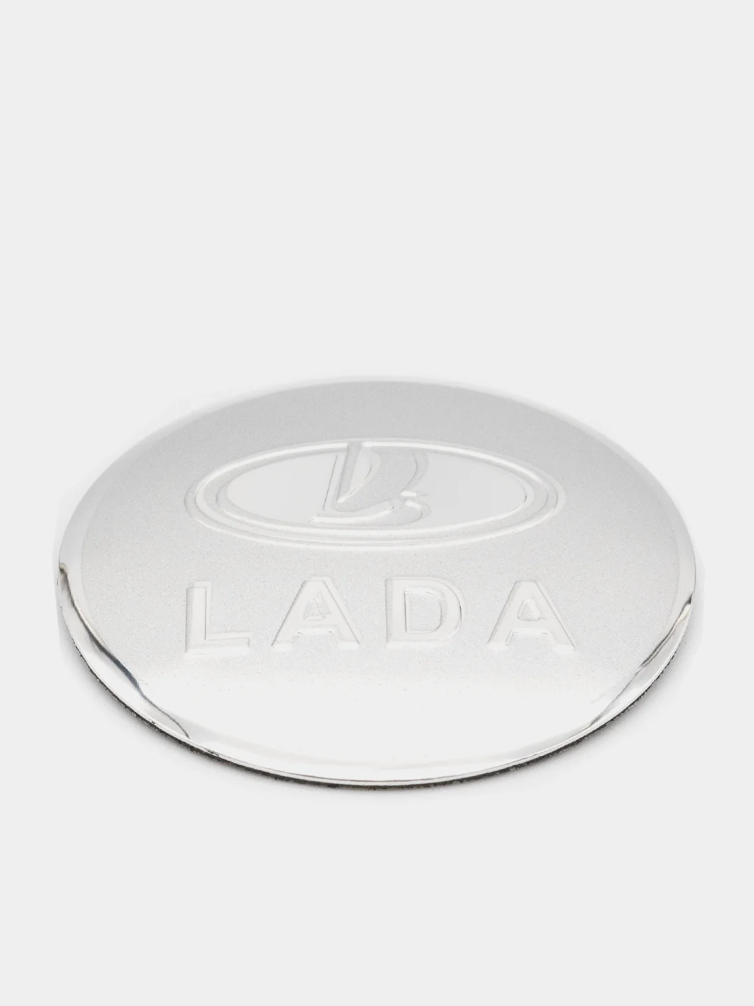 Серый меланж наклейки на диски, колпаки LADA, изогнутые Лада, 4 штуки