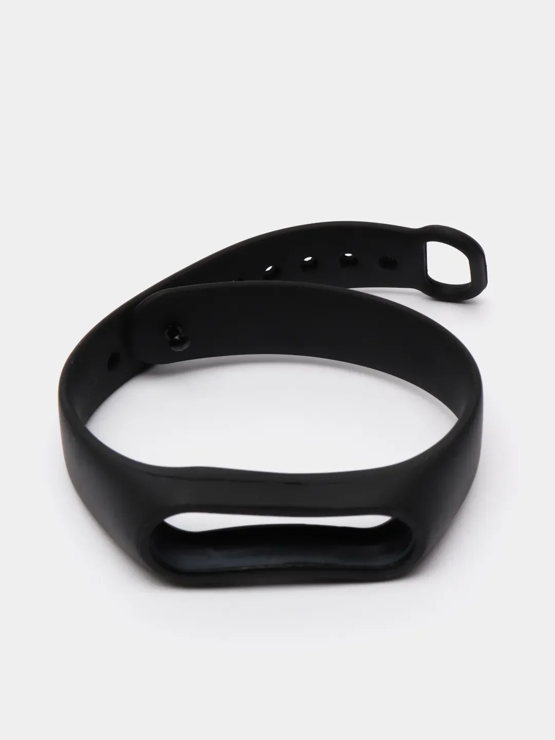 Черный силиконовый ремешок для Mi Band 2