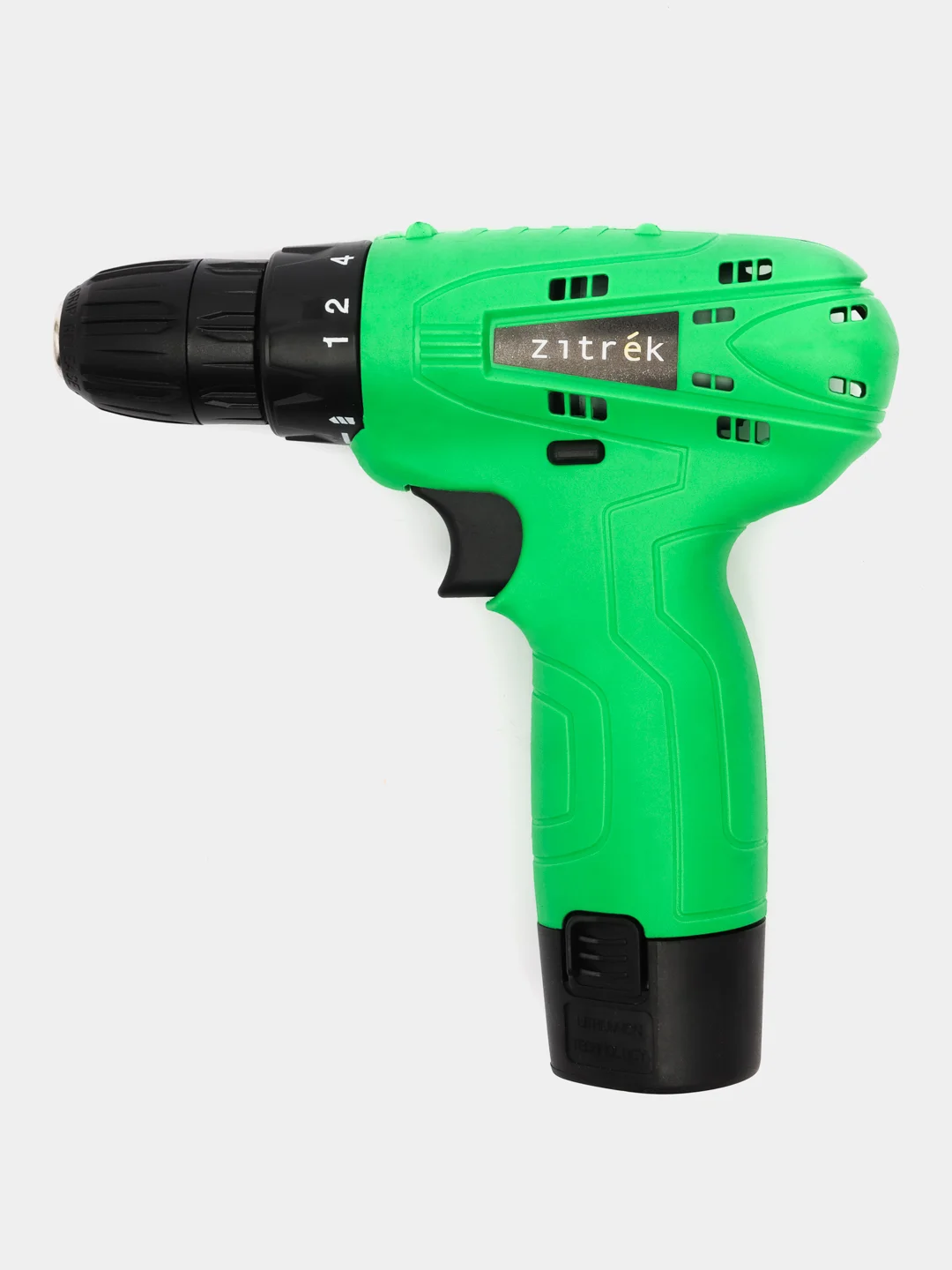 Зеленый дрель - шуруповерт ZITREK Green 12-Li, 1.5Ач, с двумя аккумуляторами