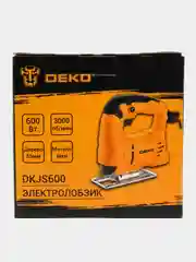 Желтый лобзик электрический Deko DKJS600, 600 Вт, электролобзик