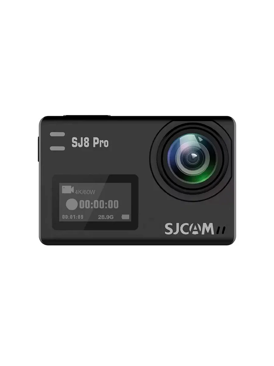 Экшн камера SJCam SJ8 Pro черная с креплением, водонепроницаемая 4K Ultra HD