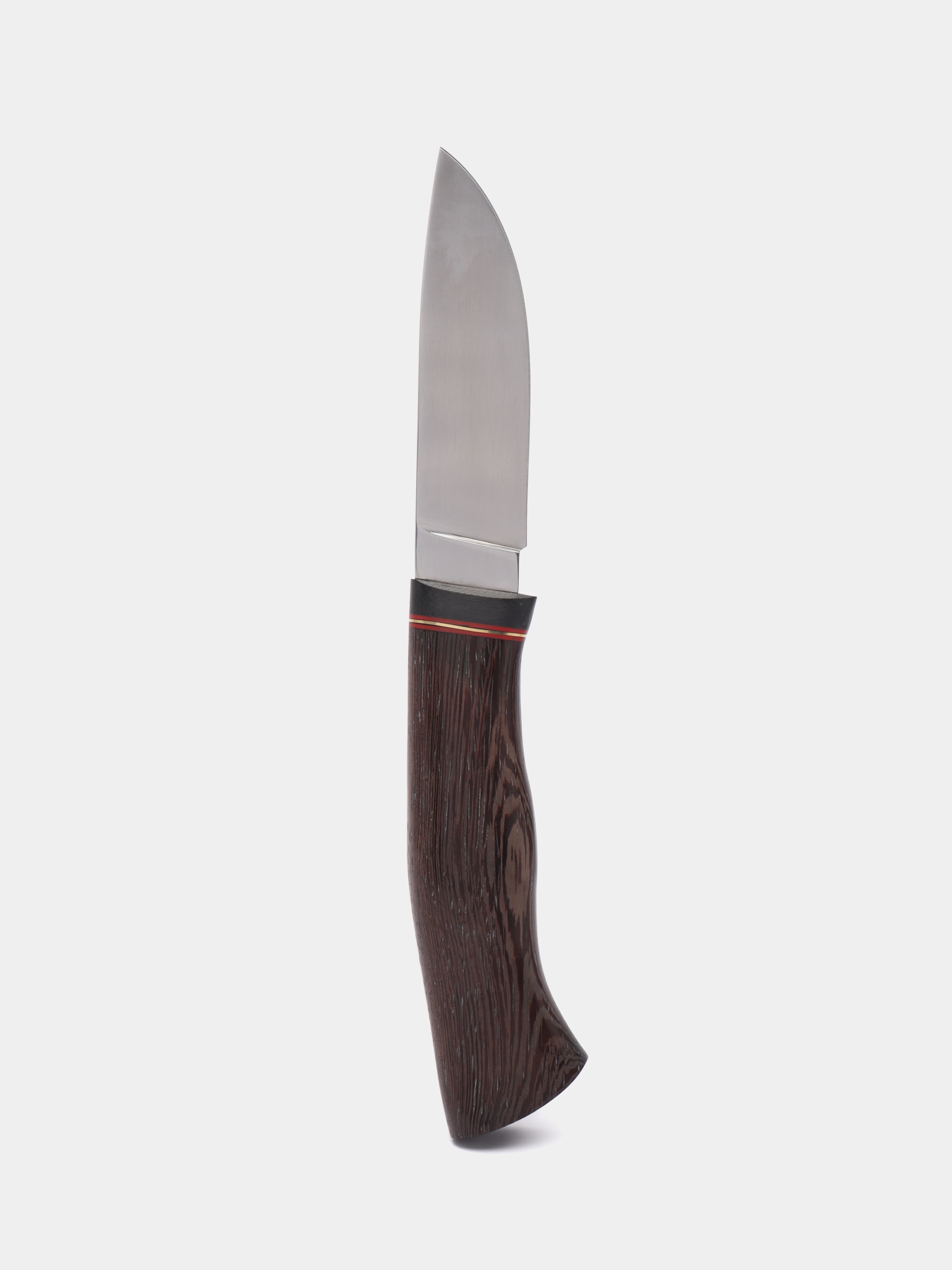 Нож туристический, походный, охотничий. Нож шкурник-скиннер Хищник 95x18. Кожаные ножны