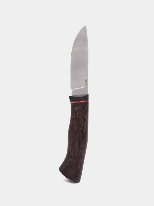 Нож туристический, походный, охотничий. Нож шкурник-скиннер Хищник 95x18. Кожаные ножны