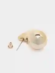 Золотой серьги Капли. ОбЪемные