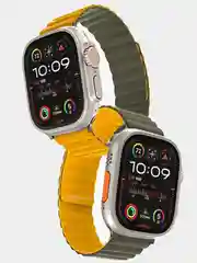 Желтый двухсторонний силиконовый ремешок Apple Watch Ultra /Ultra 2 /42-44-45 мм