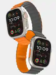 Оранжевый двухсторонний силиконовый ремешок Apple Watch Ultra /Ultra 2 /42-44-45 мм