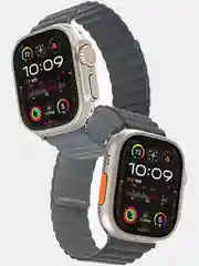 Серый двухсторонний силиконовый ремешок Apple Watch Ultra /Ultra 2 /42-44-45 мм