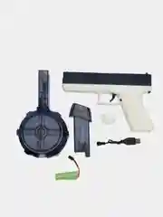 Синий детский водяной пистолет оружие Glock water gun