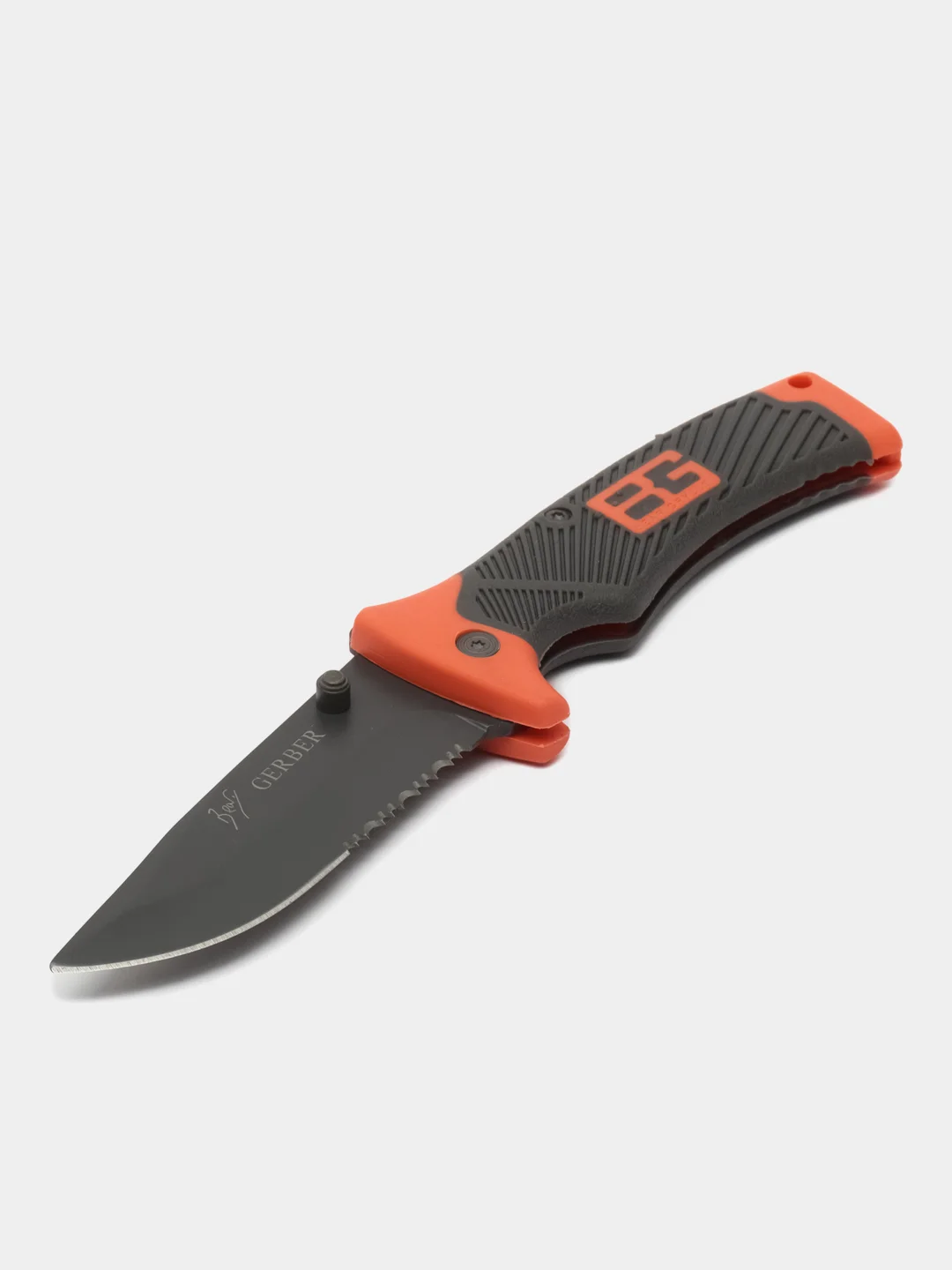 Оранжевый нож складной, туристический "GERBER" BG SCOUT