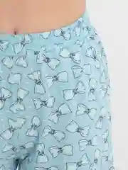Голубой пижама женская с шортами, Lilians