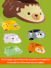 Коричневый защитный козырек ободок для купания и мытья головы детский