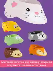 Розовый защитный козырек ободок для купания и мытья головы детский
