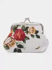 Кремовый кошелек-монетница