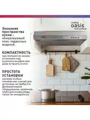 Серебряный вытяжка кухонная "making Оasis everywhere" PO-50S