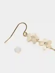 Серьги длинные с цветочками