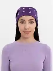 Фиолетовый бандана с принтом