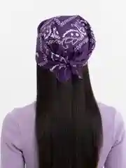 Синий бандана с принтом