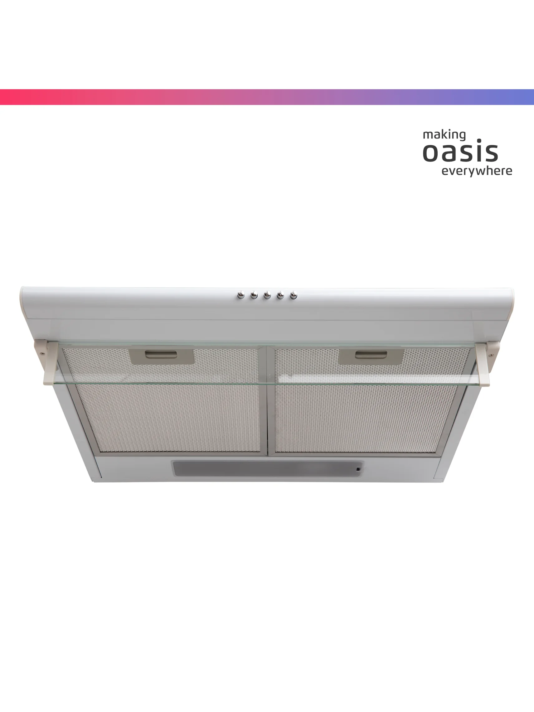 Белый вытяжка кухонная "making Оasis everywhere" UP-60W