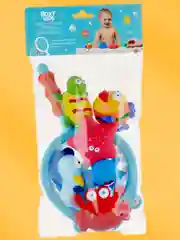 Голубой игрушки для ванной без отверстий, для купания набор
