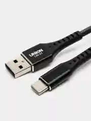 Черный кабель Type-C и USB для Android зарядка