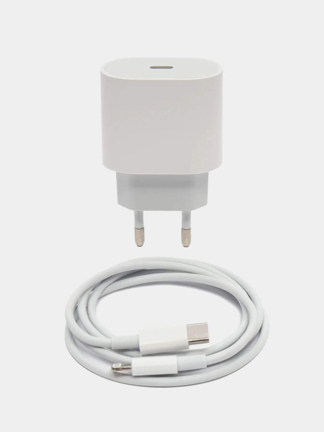 Белый зарядное устройство для телефона iPhone Type-c lighting