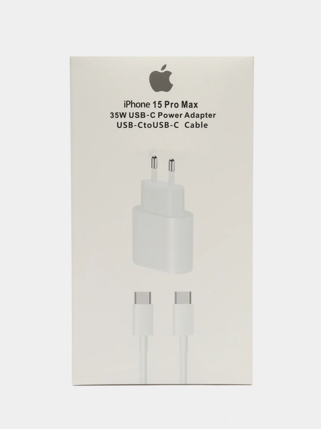 Белый блок питания (быстрая зарядка) для Iphone +кабель Type-c to Type-c