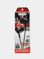 Внутриканальные наушники Bass Earphones L29 с микрофоном, черные