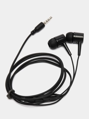 Внутриканальные наушники Bass Earphones L29 с микрофоном, черные