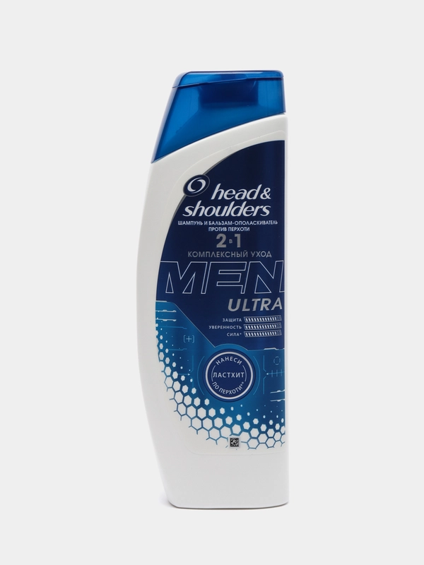 Шампунь для волос Head & Shoulders Ультра Мен 2в1 бальзам - ополаскиватель против перхоти