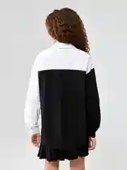 Блузка детская для девочек ACOOLA Inyz, черно-белый, хлопок