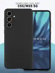 Чехол для Samsung Galaxy C55 / M55 5G силиконовый ROSCO матовый / прозрачный, защита камер