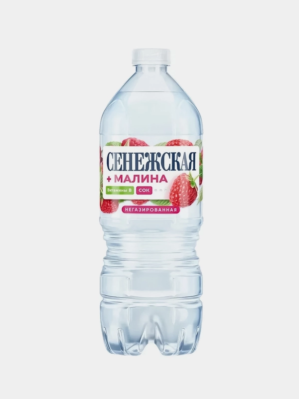 Напиток негазированный СЕНЕЖСКАЯ плюс "Малина", 1 л