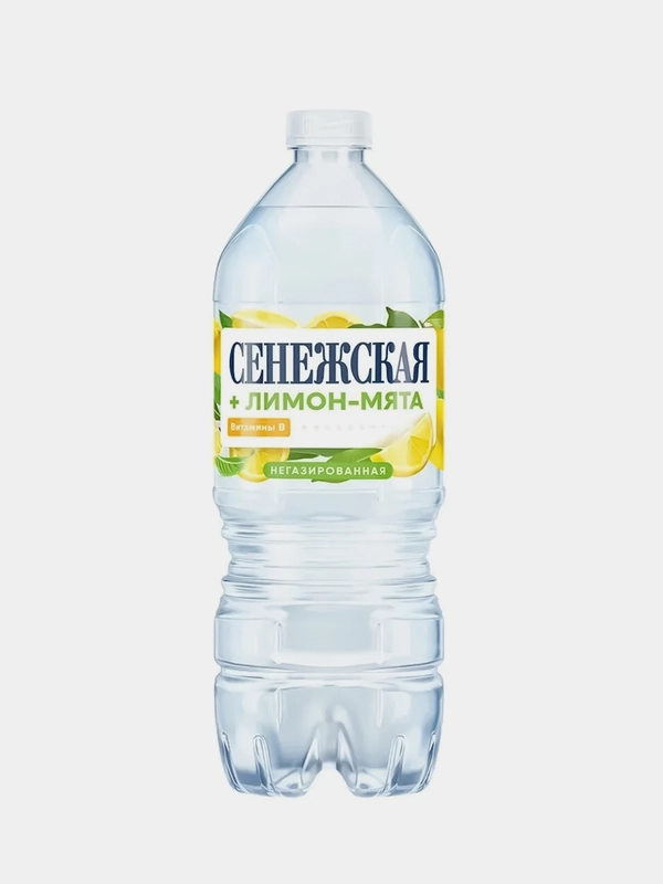 Напиток негазированный СЕНЕЖСКАЯ плюс "Лимон-Мята", 1 л