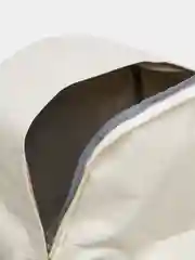 Белый рюкзак однотонный унисекс. Черный/Белый