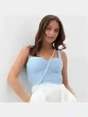 Белый бодичейн цепочка из жемчуга через плечо, на одежду