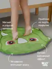 Зеленый детский коврик для ног прикроватный, на пол в ванную комнату