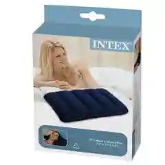 Синий подушка надувная 43*28*9 см INTEX синяя, розовая, мятная, серая