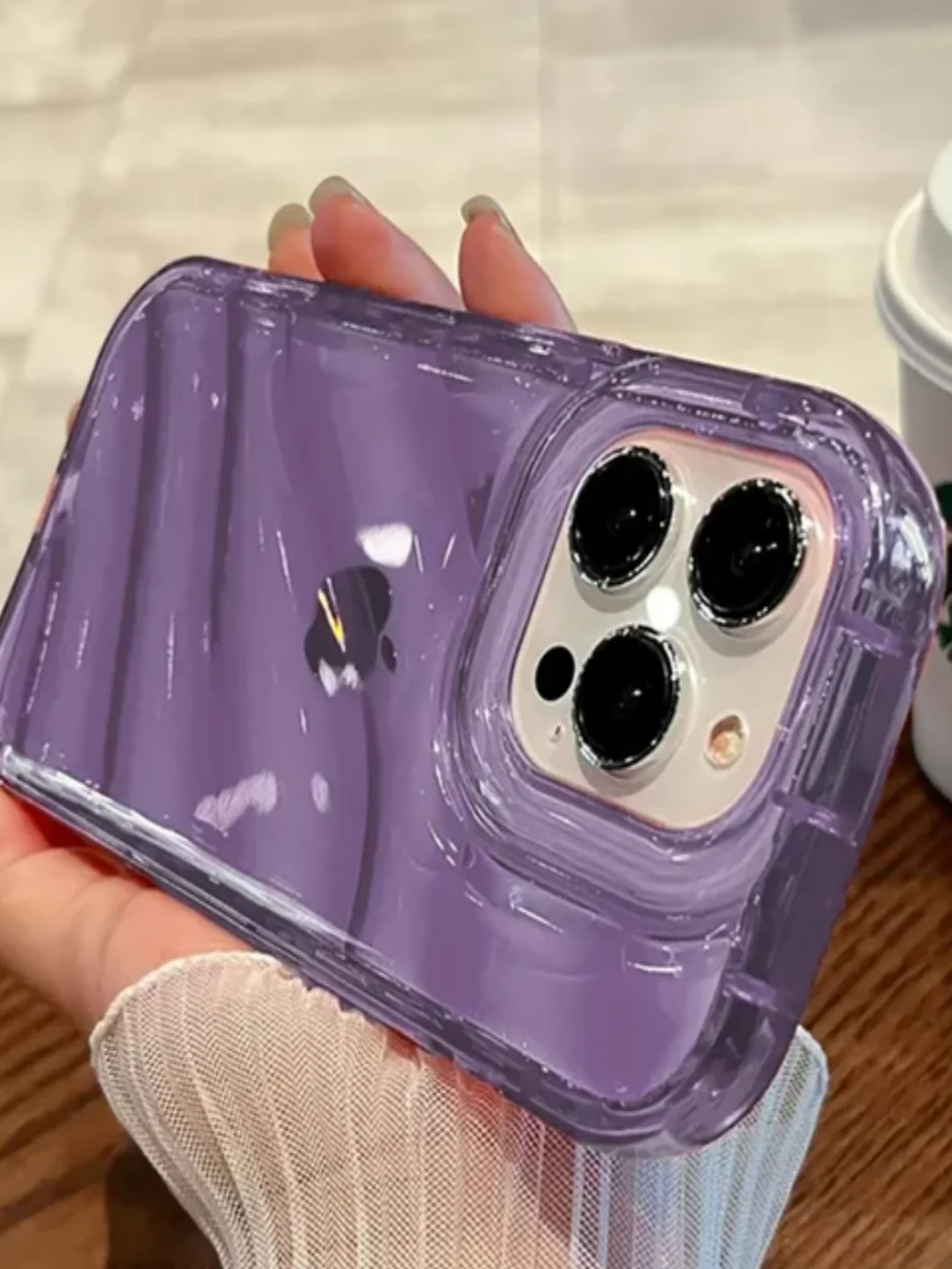 Аметистовый iphone 13, Айфон 13 чехол матовый с объёмный с принтом для iPhone 13