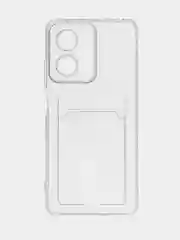 Чехол для Xiaomi Redmi Note 12 Pro Plus 5G / Poco X5 Pro, прозрачный, с карманом для карты