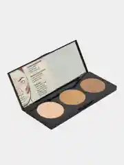Бежевый меланж пудровая палетка NOTE Cosmetique perfecting contour kit powder palette для контурирования