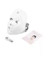 Белый led маска для лица косметическая светодиодная
