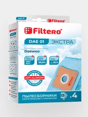 Мешки-пылесборники Filtero DAE 01 Экстра для пылесосов Daewoo, Polar, синтетические, 4 шт
