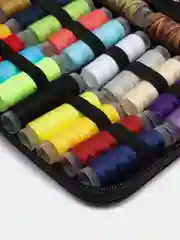 Черный набор для шитья и рукоделия, нитки набор