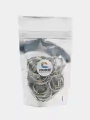Кольцо для брелока с цепочкой, 20 шт, Color Si
