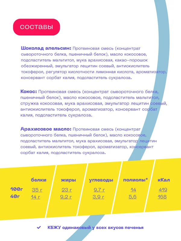Протеиновое печенье PureProtein, без сахара, ассорти, 14 штук по 40 г